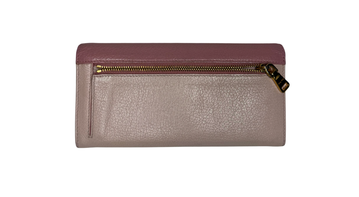 Miu Miu Pink Leather Wallet