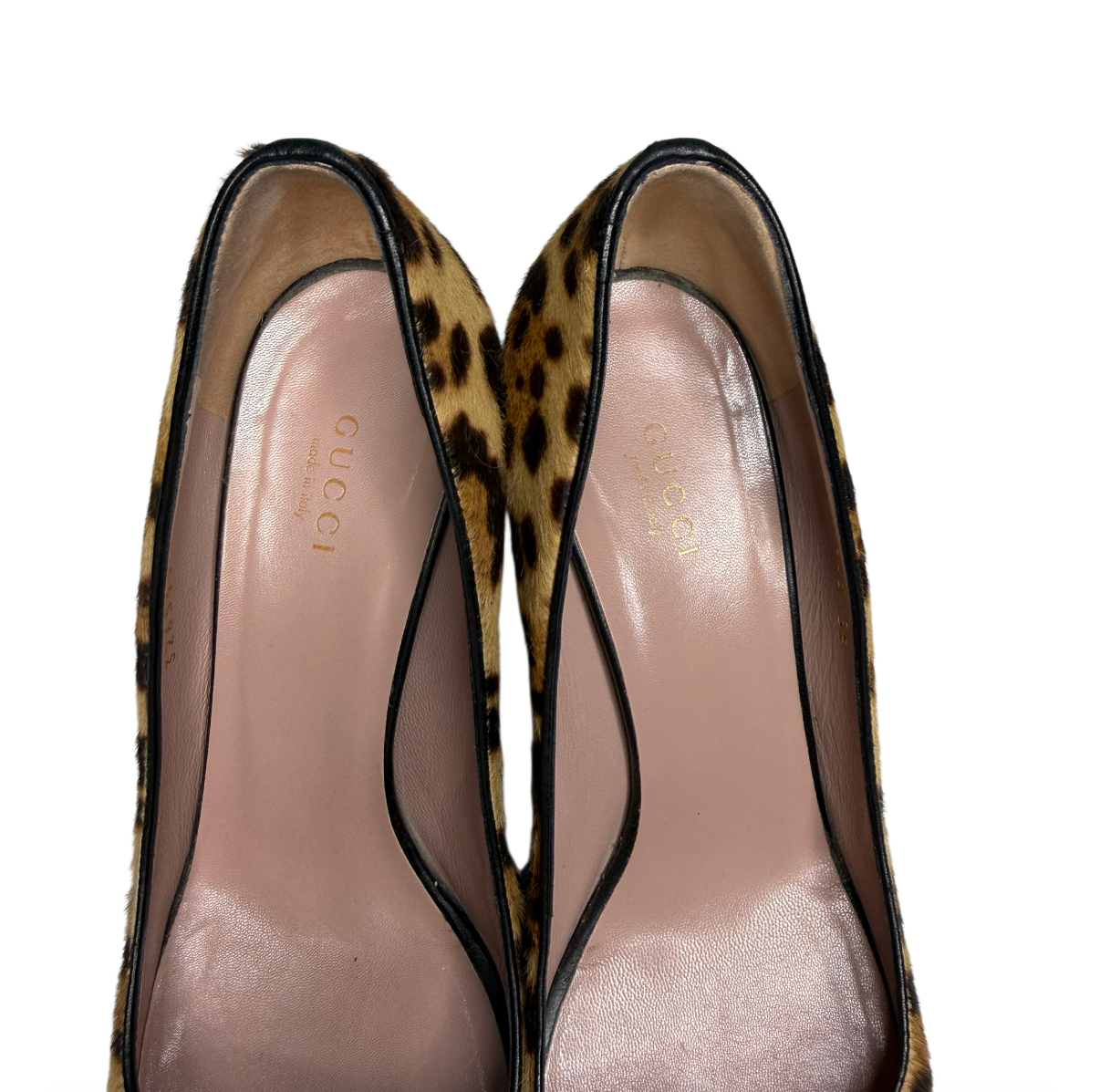 Gucci Pony-hair Calfskin Wedge Heels