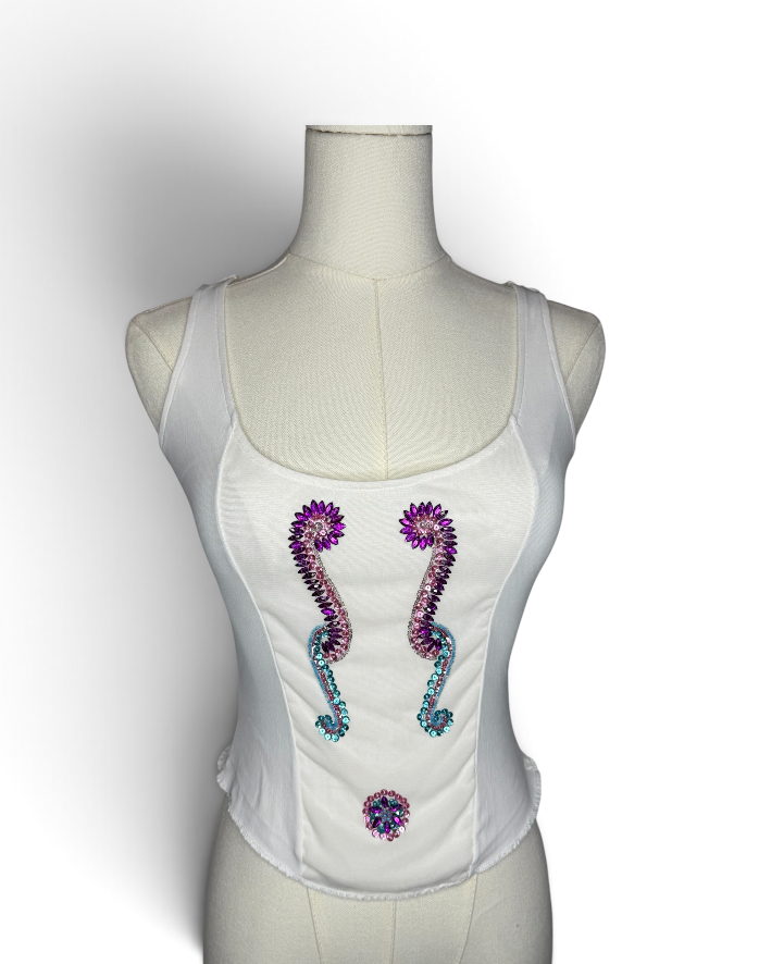 Versace Embellished Tank Top