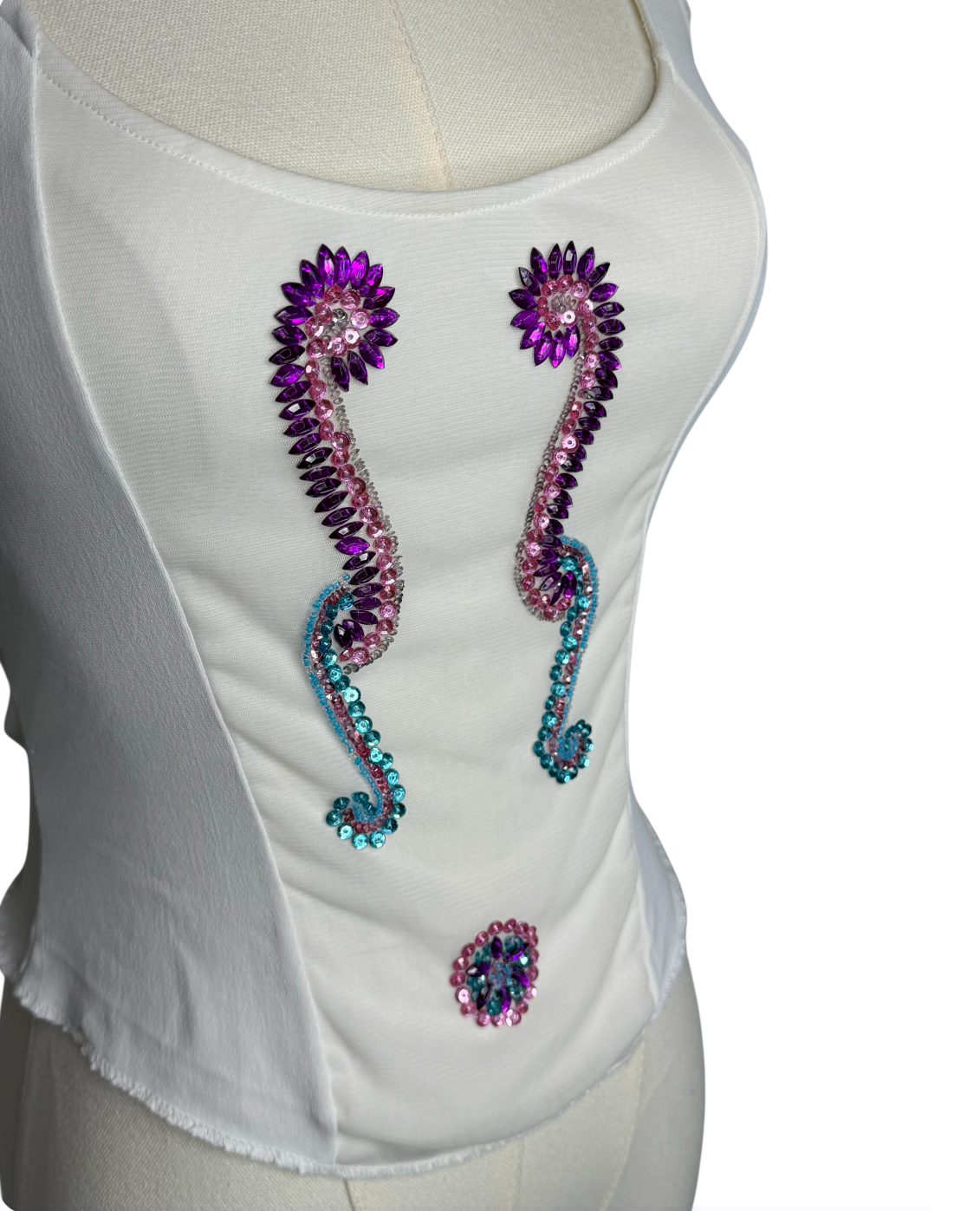 Versace Embellished Tank Top