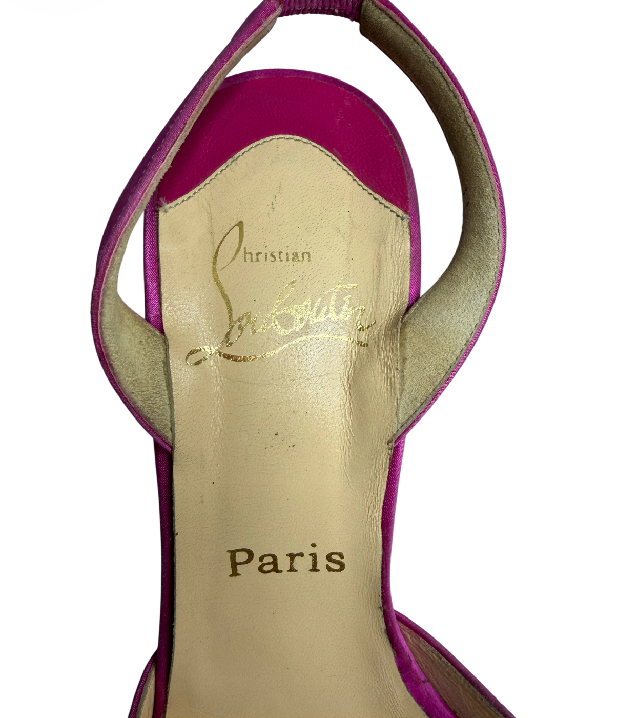 Christian Louboutin Fuschia Bow Red Bottoms