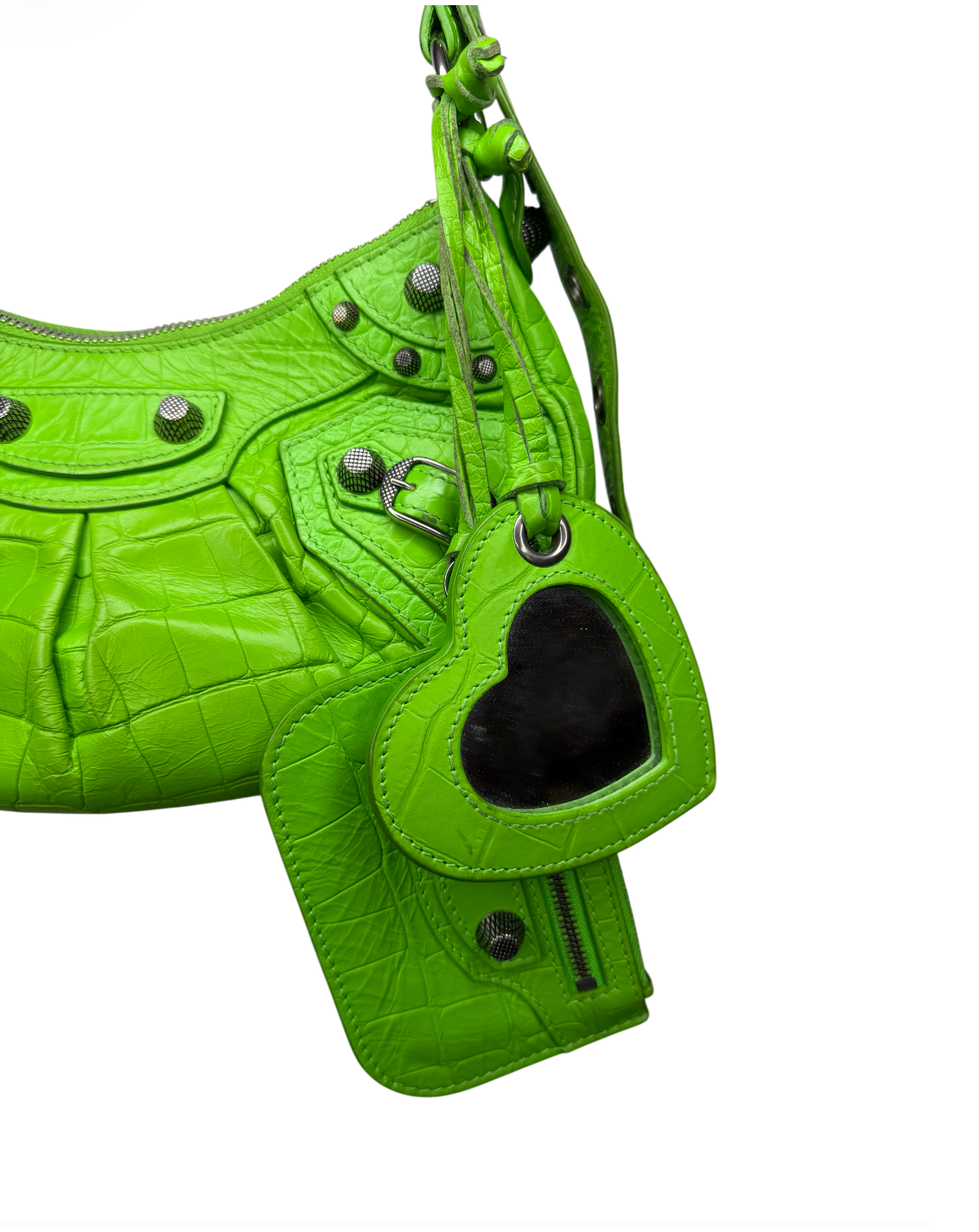 Balenciaga Green Le Cagole Shoulder Bag