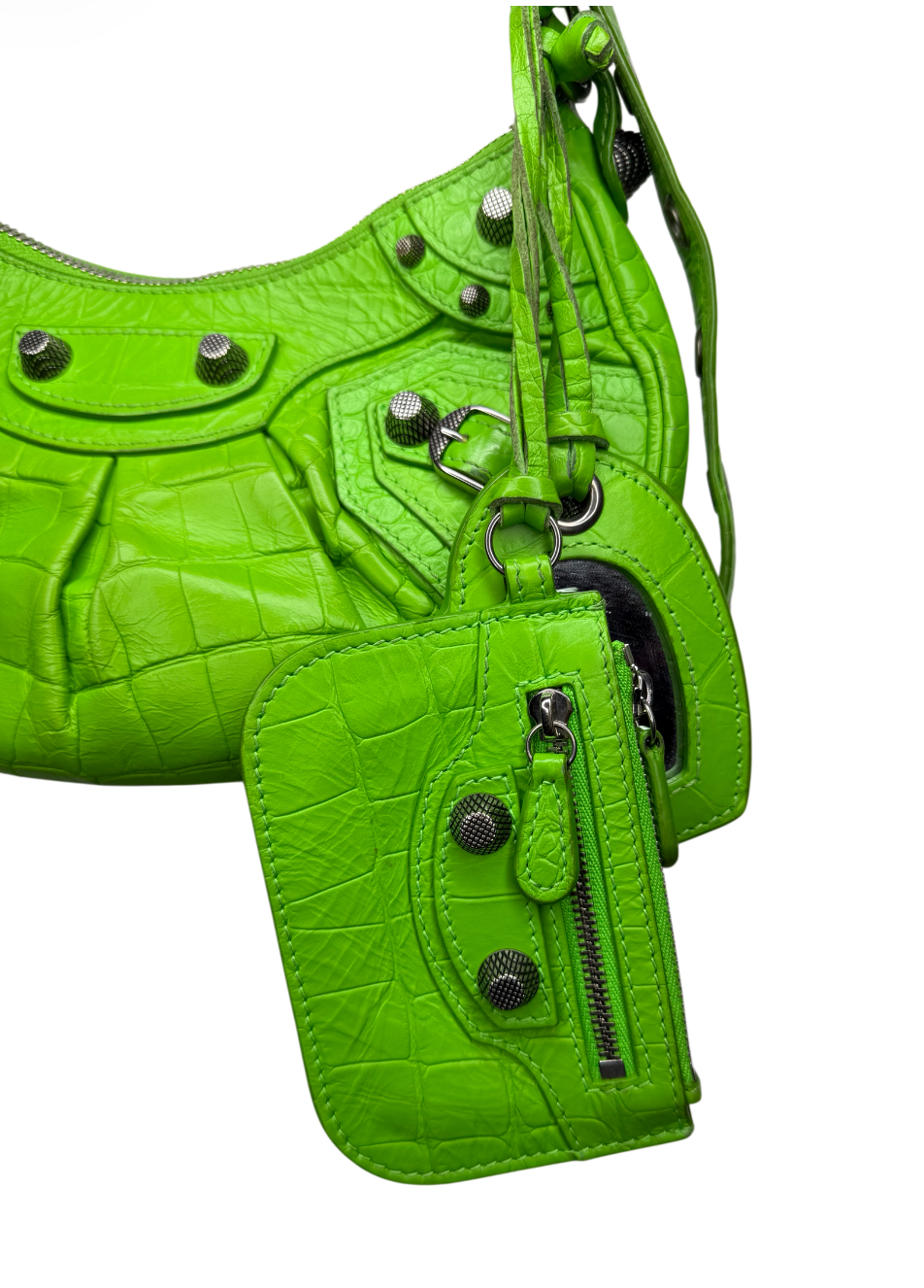 Balenciaga Green Le Cagole Shoulder Bag