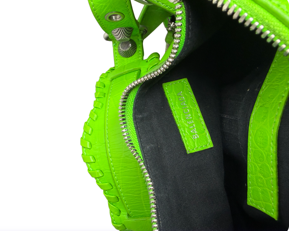 Balenciaga Green Le Cagole Shoulder Bag